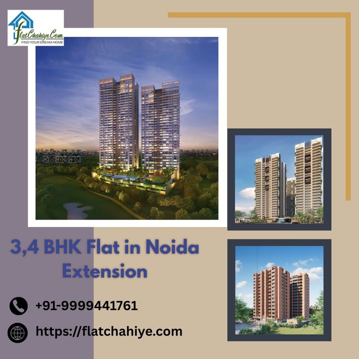 . Luxury 3,4 BHK Flat in Noida Extension – Best 2,4 Bhk Flats In Noida